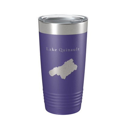 Lake Quinault Map Tumbler Travel Mug Insulated Laser Engraved Coffee Cup Washington 20 oz-15