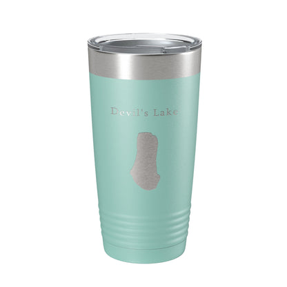Devil's Lake Spirit Map Tumbler Travel Mug Insulated Laser Engraved Coffee Cup Baraboo Wisconsin 20 oz-12