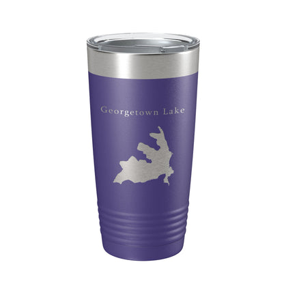 Georgetown Lake Map Tumbler Travel Mug Insulated Laser Engraved Coffee Cup Montana 20 oz-15