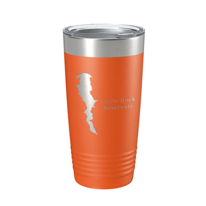 Little Rock Reservoir Tumbler Lake Map Travel Mug Insulated Laser Engraved Coffee Cup California 20 oz-17