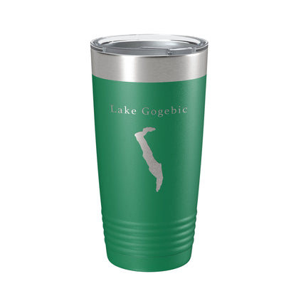 Lake Gogebic Map Tumbler Travel Mug Insulated Laser Engraved Coffee Cup Michigan 20 oz-9