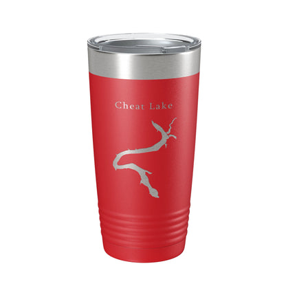 Cheat Lake Map Tumbler Travel Mug Insulated Laser Engraved Coffee Cup Morgantown West Virginia 20 oz-10
