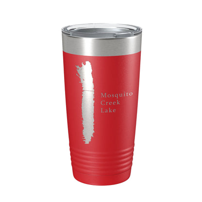 Mosquito Creek Lake Map Tumbler Travel Mug Insulated Laser Engraved Coffee Cup Ohio 20 oz-10