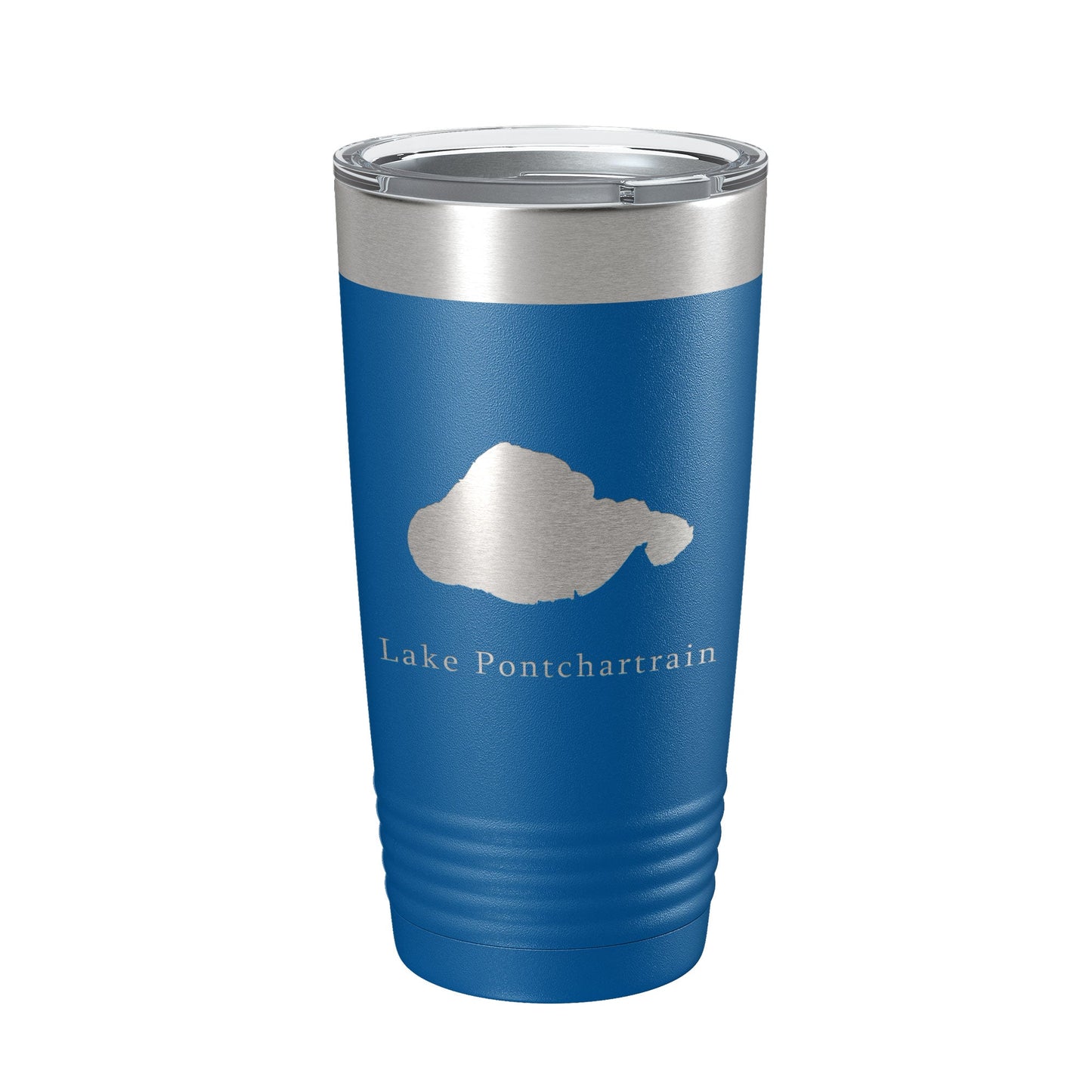 Lake Pontchartrain Map Tumbler Travel Mug Insulated Laser Engraved Coffee Cup New Orleans, Louisiana 20 oz-6