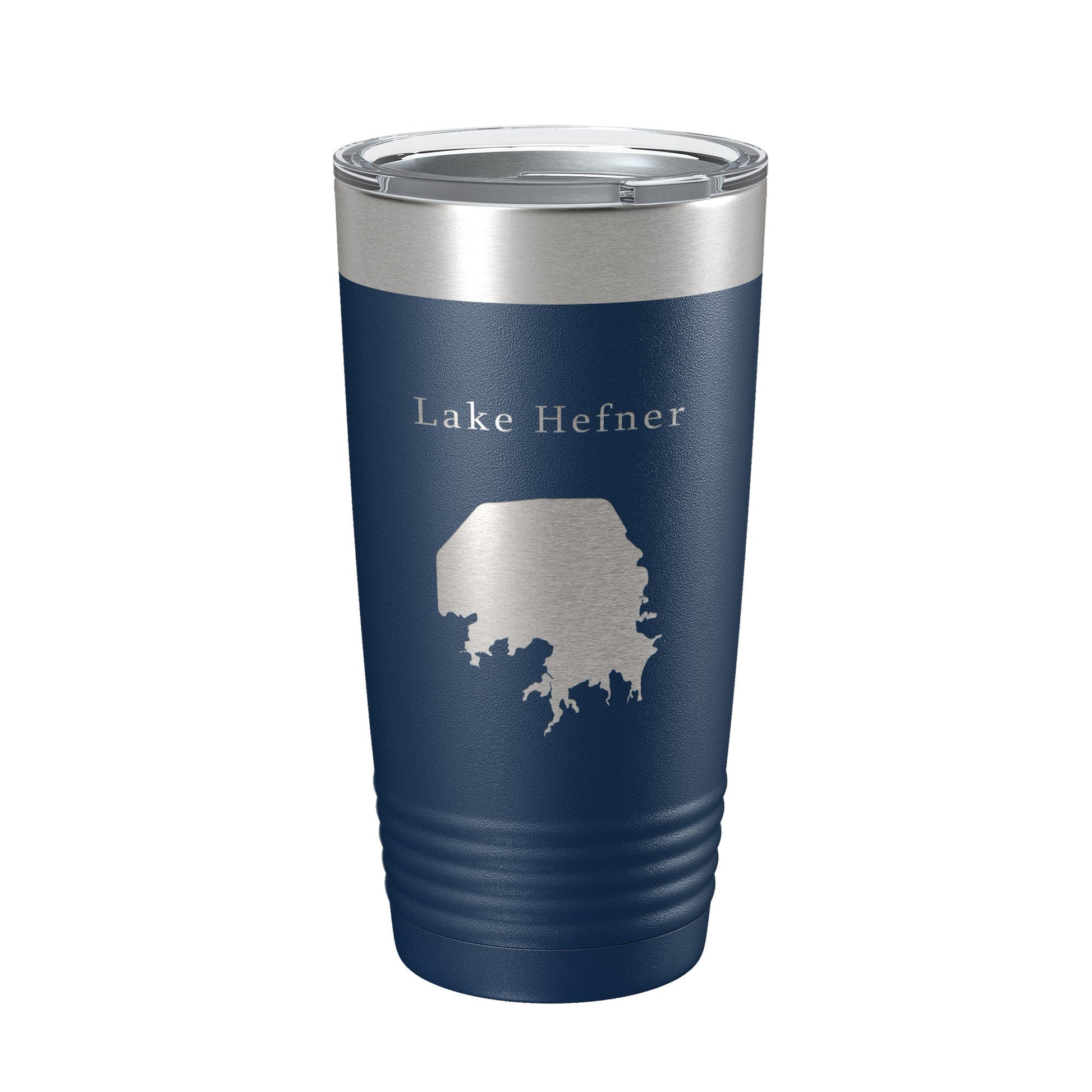 Lake Hefner Map Tumbler Travel Mug Insulated Laser Engraved Coffee Cup Oklahoma 20 oz-2