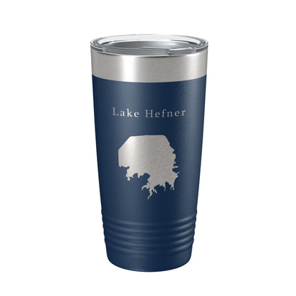 Lake Hefner Map Tumbler Travel Mug Insulated Laser Engraved Coffee Cup Oklahoma 20 oz-2
