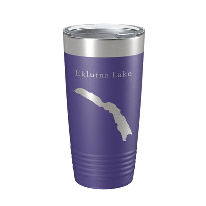 Eklutna Lake Map Tumbler Travel Mug Insulated Laser Engraved Coffee Cup Alaska 20 oz-15