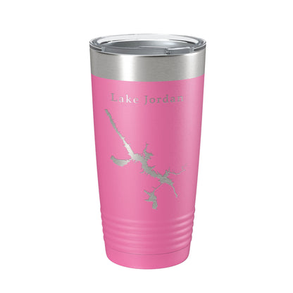 Lake Jordan Map Tumbler Travel Mug Insulated Laser Engraved Coffee Cup Alabama 20 oz-11