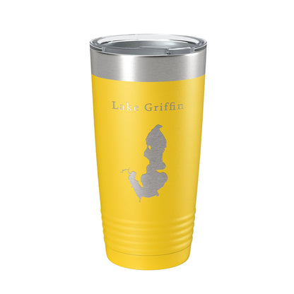 Lake Griffin Map Tumbler Travel Mug Insulated Laser Engraved Coffee Cup Florida 20 oz-4