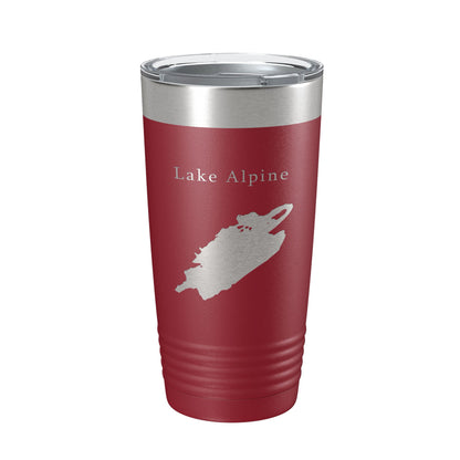 Lake Alpine Map Tumbler Travel Mug Insulated Laser Engraved Coffee Cup California 20 oz-18