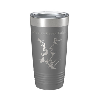 McGee Creek Lake Map Tumbler Travel Mug Insulated Laser Engraved Coffee Cup Oklahoma 20 oz-16