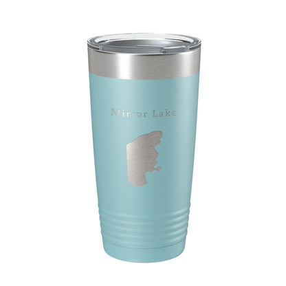 Mirror Lake Map Tumbler Travel Mug Insulated Laser Engraved Coffee Cup Utah 20 oz-13