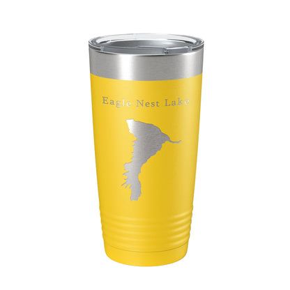 Eagle Nest Lake Map Tumbler Travel Mug Insulated Laser Engraved Coffee Cup New Mexico 20 oz-19