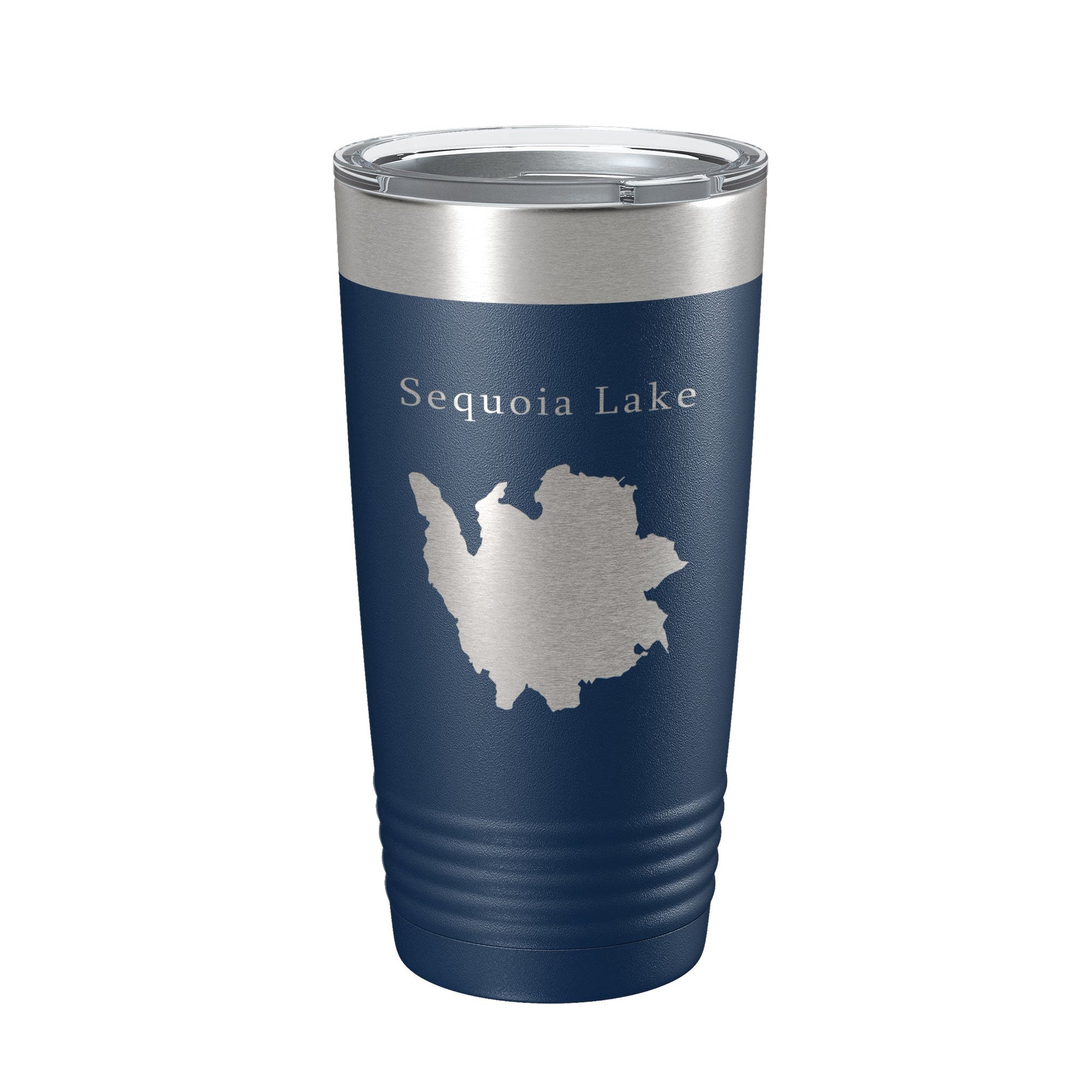 Sequoia Lake Map Tumbler Travel Mug Insulated Laser Engraved Coffee Cup California 20 oz-2