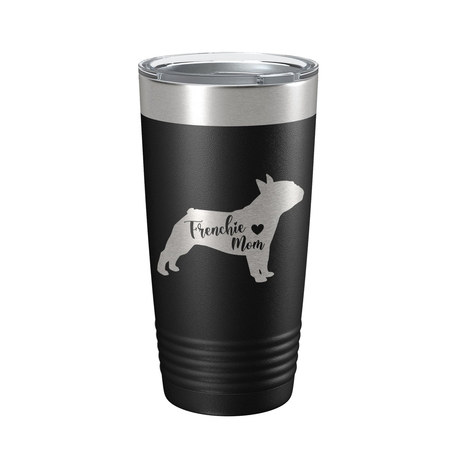Frenchie Mom Tumbler Dog Travel Mug French Bulldog Gift Insulated Laser Engraved Coffee Cup 20 oz-0