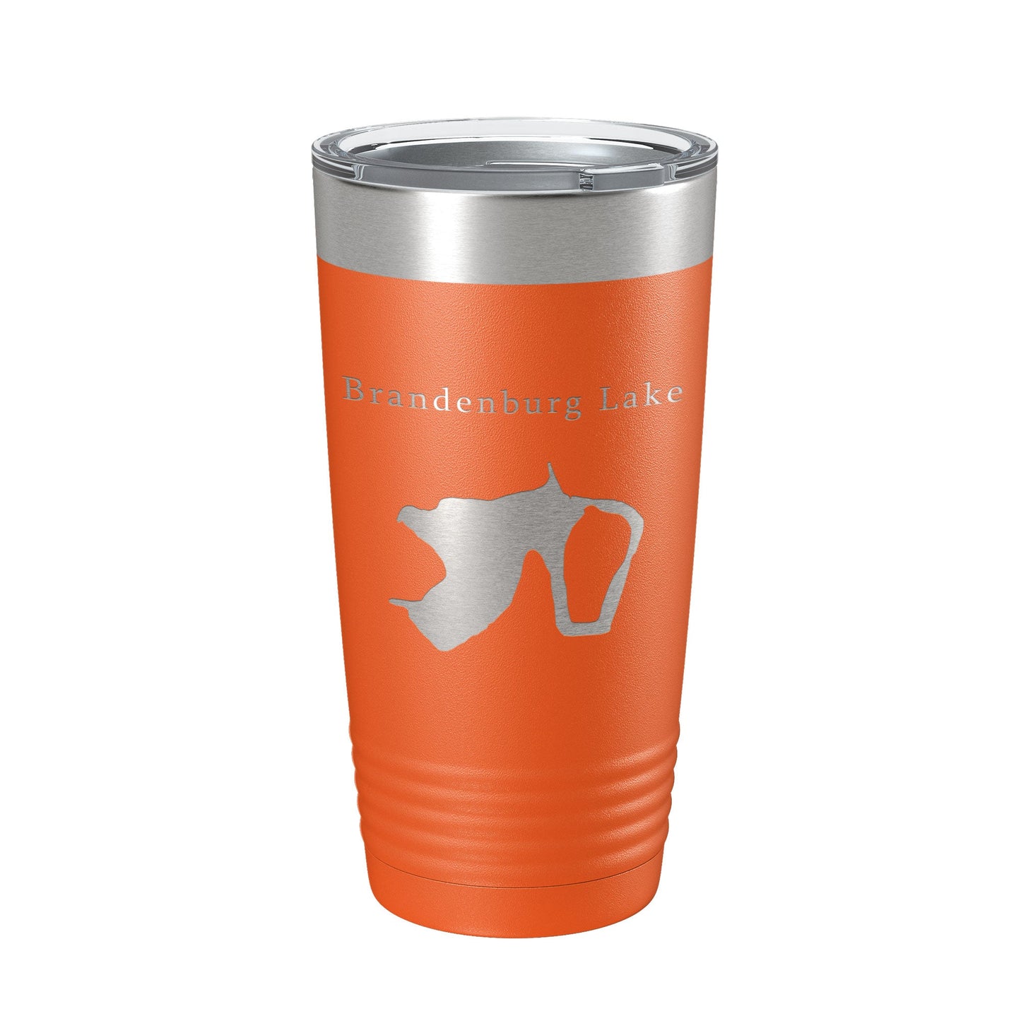 Brandenburg Lake Map Tumbler Travel Mug Insulated Laser Engraved Coffee Cup Illinois 20 oz-17