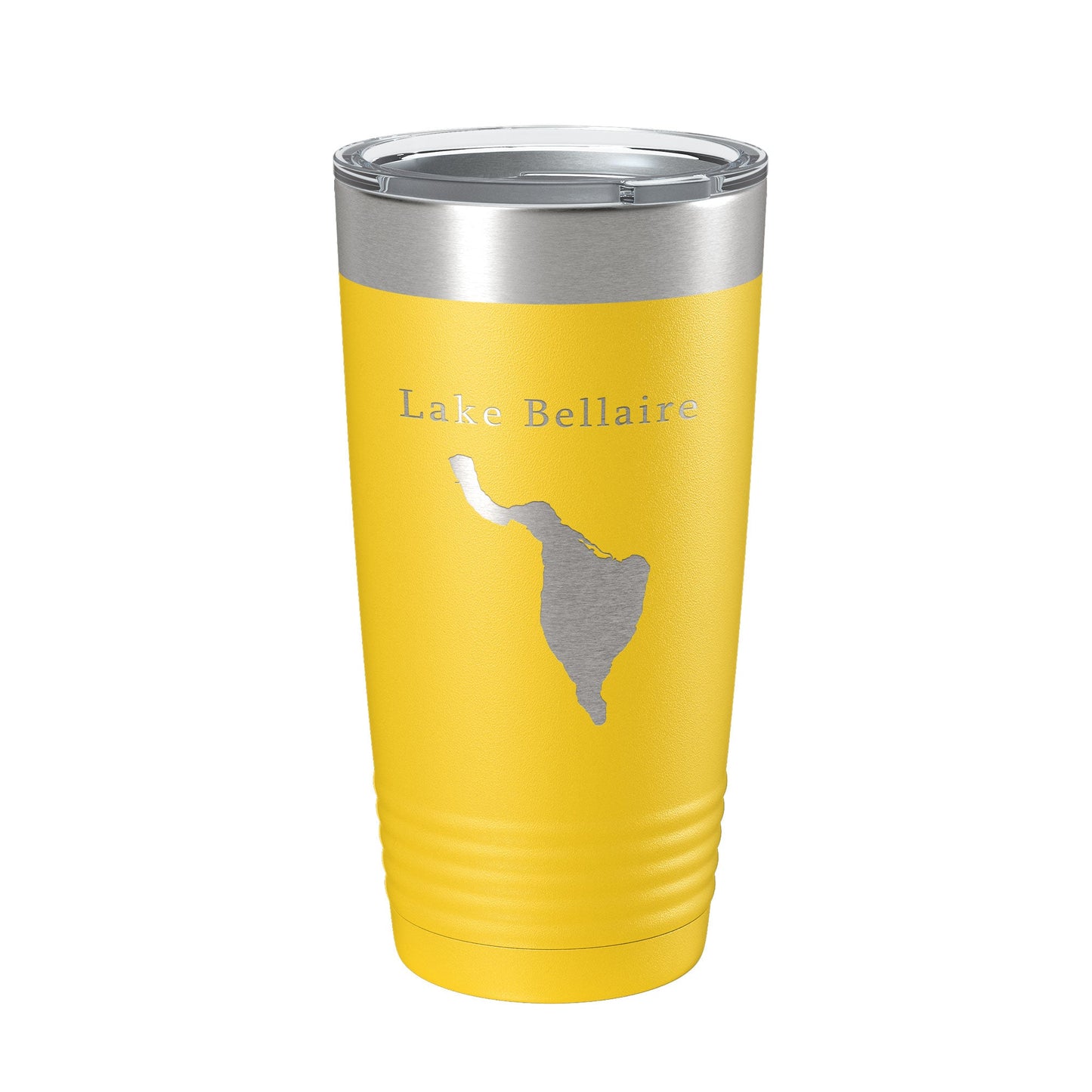 Lake Bellaire Map Tumbler Travel Mug Insulated Laser Engraved Coffee Cup Michigan 20 oz-4