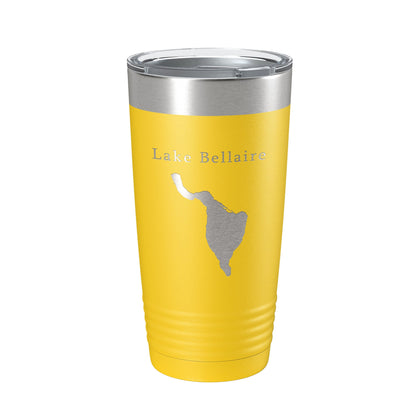 Lake Bellaire Map Tumbler Travel Mug Insulated Laser Engraved Coffee Cup Michigan 20 oz-19