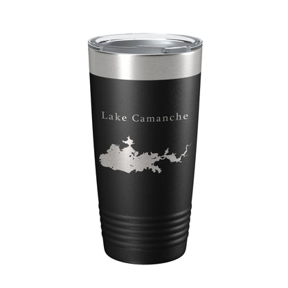 Lake Camanche Map Tumbler Travel Mug Insulated Laser Engraved Coffee Cup California 20 oz-5