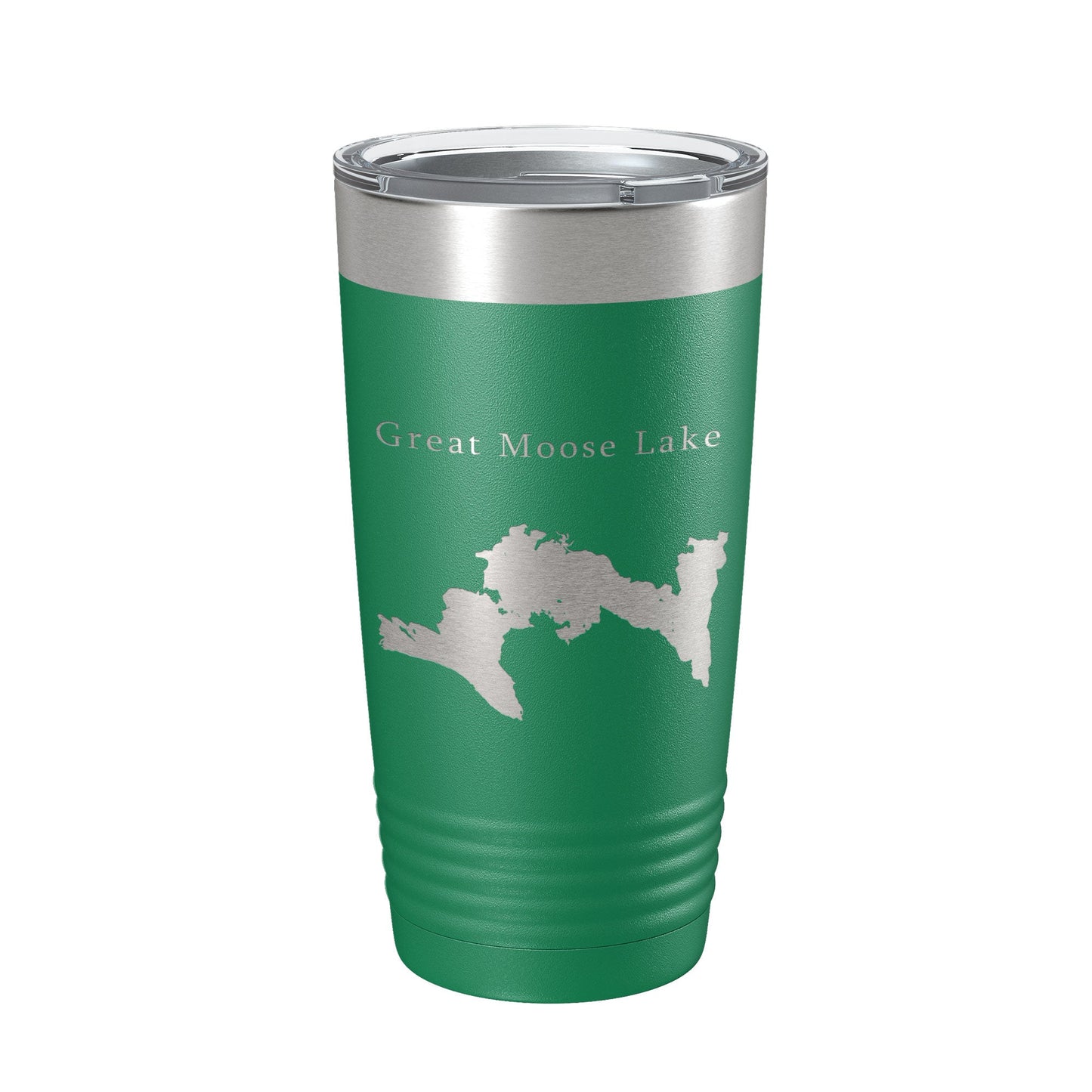 Great Moose Lake Map Tumbler Travel Mug Insulated Laser Engraved Coffee Cup Maine 20 oz-9