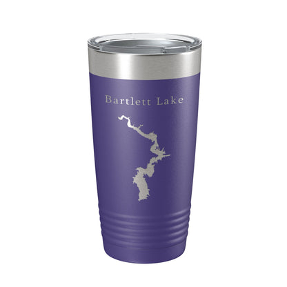 Bartlett Lake Map Tumbler Travel Mug Insulated Laser Engraved Coffee Cup Arizona 20 oz-15