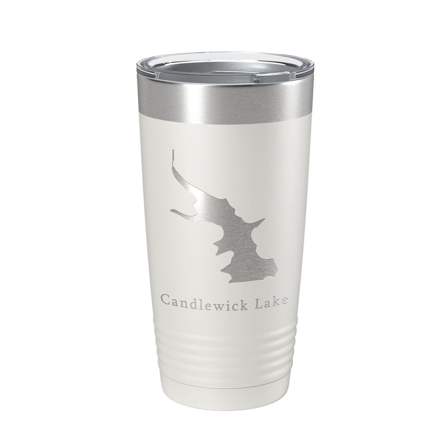 Candlewick Lake Map Tumbler Travel Mug Insulated Laser Engraved Coffee Cup Illinois 20 oz-7