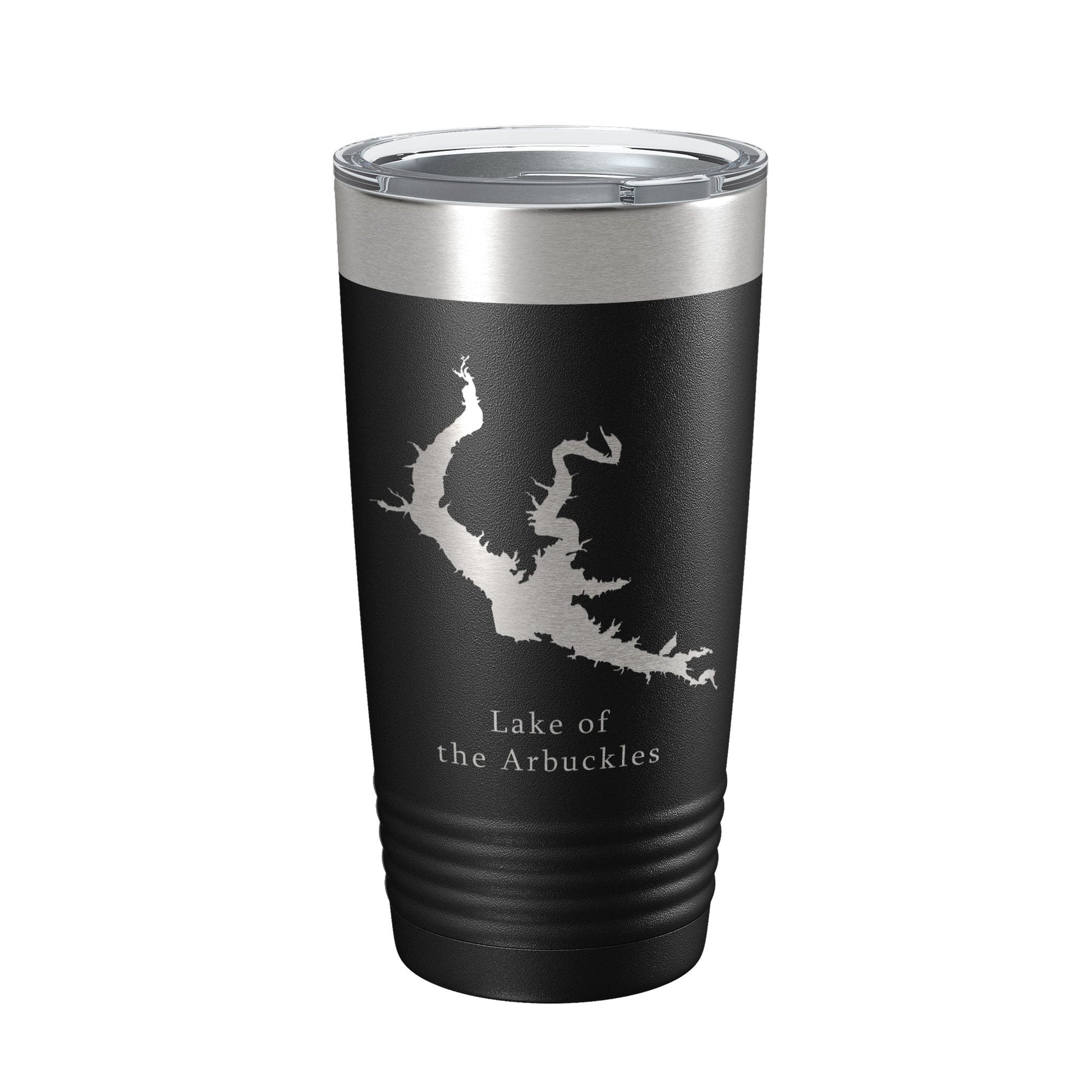 Lake of the Arbuckles Map Tumbler Travel Mug Insulated Laser Engraved Coffee Cup Oklahoma 20 oz-5
