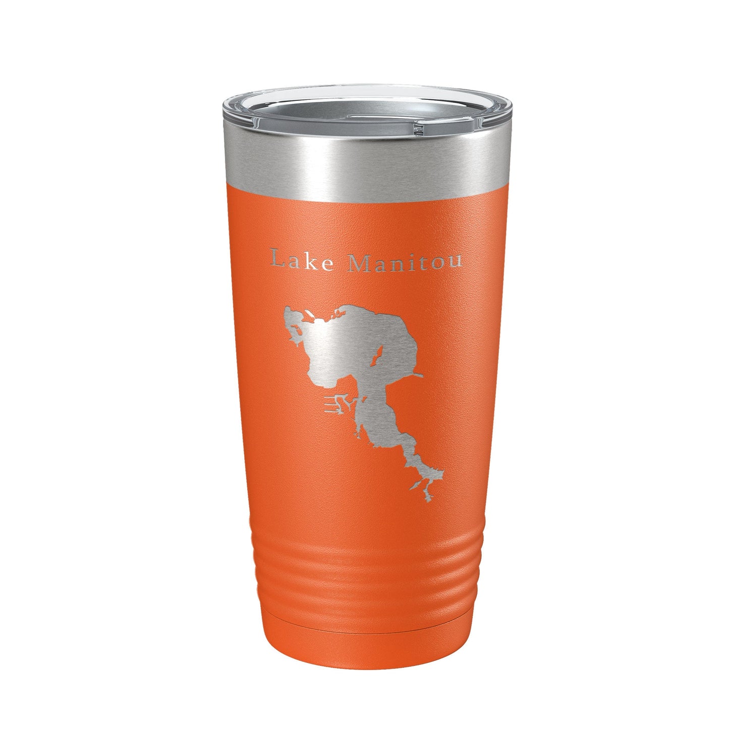 Lake Manitou Map Tumbler Travel Mug Insulated Laser Engraved Coffee Cup Indiana 20 oz-17