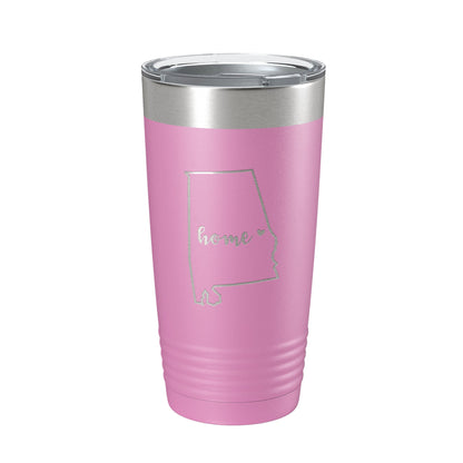 Alabama Tumbler Home State Travel Mug Insulated Laser Engraved Map Coffee Cup 20 oz-14