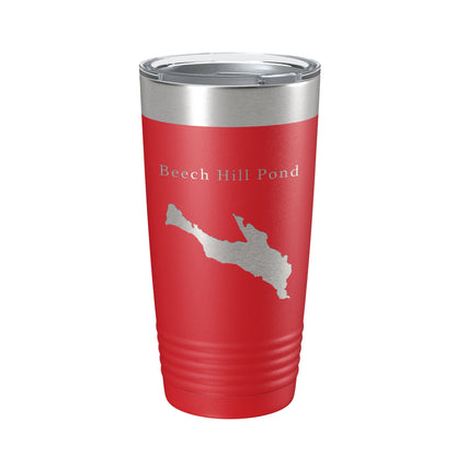 Beech Hill Pond Tumbler Lake Map Travel Mug Insulated Laser Engraved Coffee Cup Maine 20 oz-10