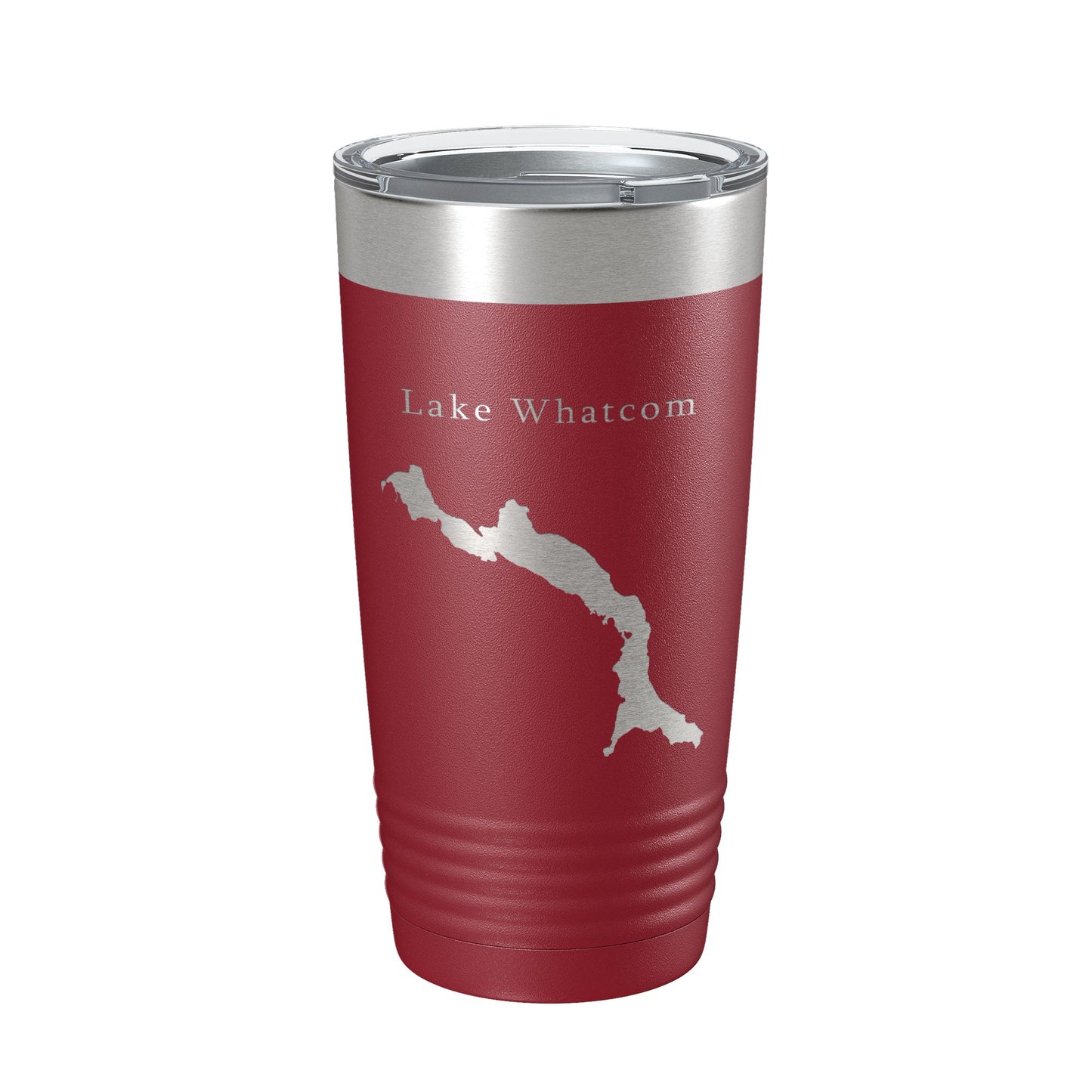 Lake Whatcom Map Tumbler Travel Mug Insulated Laser Engraved Coffee Cup Washington 20 oz-18