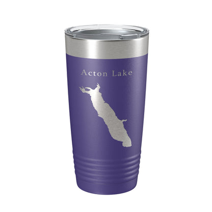 Acton Lake Hueston Woods Map Tumbler Travel Mug Insulated Laser Engraved Coffee Cup Ohio 20 oz-15