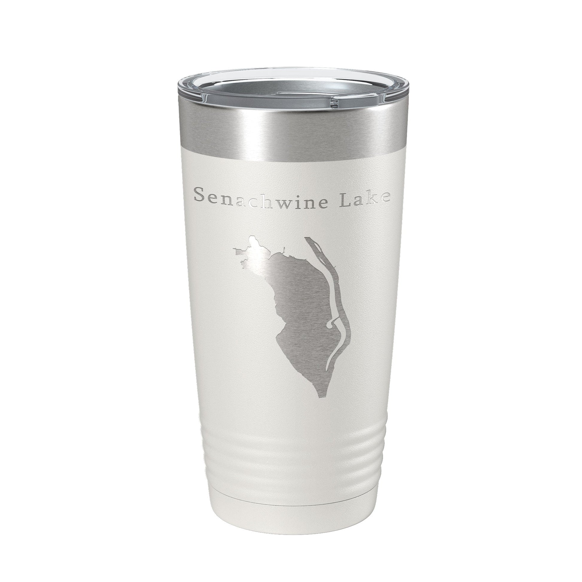 Senachwine Lake Map Tumbler Travel Mug Insulated Laser Engraved Coffee Cup Goose Swan Sawmill Lakes Illinois River 20 oz-1