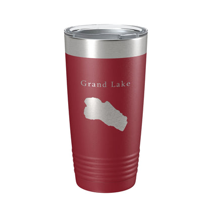 Grand Lake Map Tumbler Travel Mug Insulated Laser Engraved Coffee Cup Colorado 20 oz-18