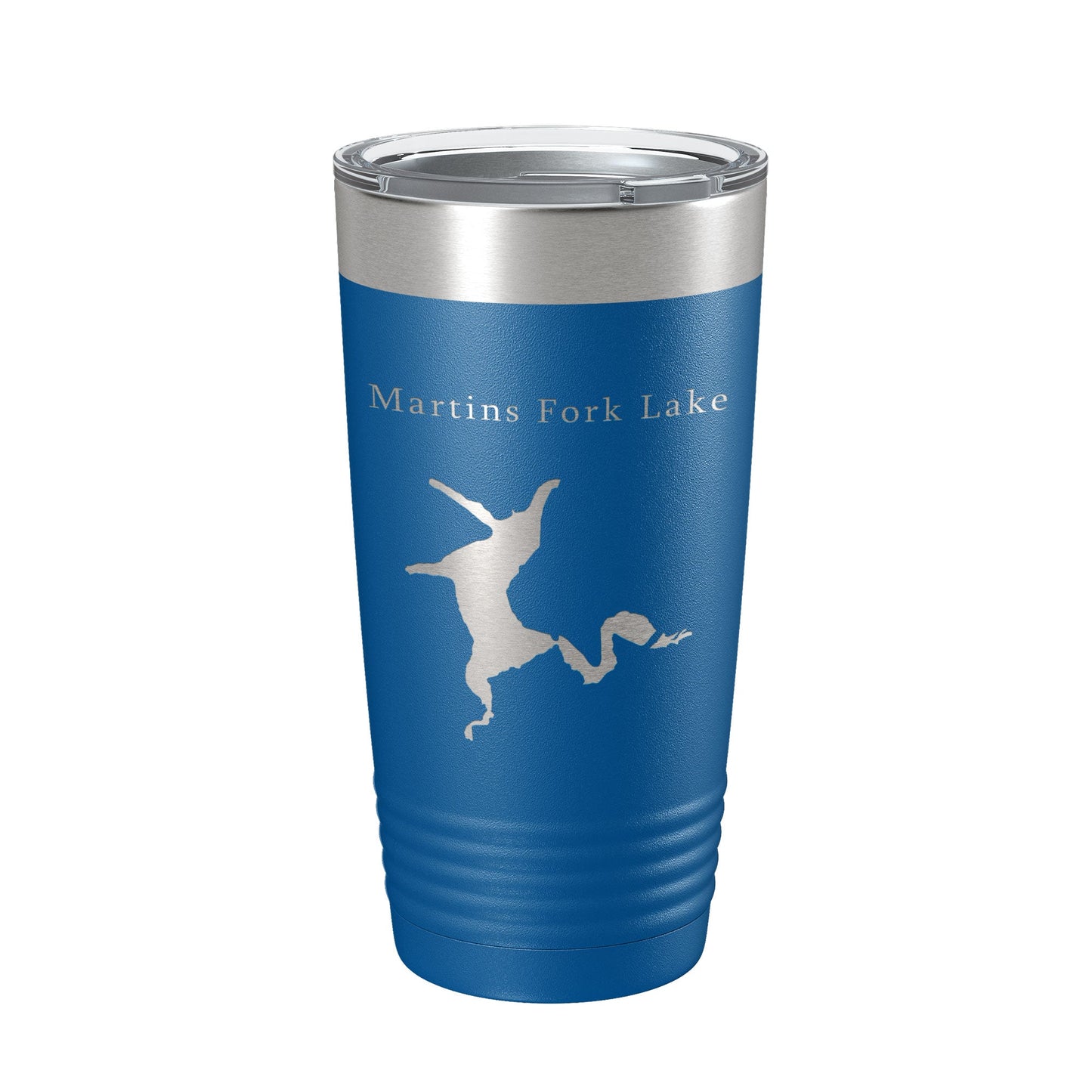 Martins Fork Lake Map Tumbler Travel Mug Insulated Laser Engraved Coffee Cup Kentucky 20 oz-6