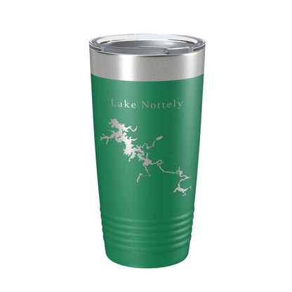 Lake Nottely Map Tumbler Travel Mug Insulated Laser Engraved Coffee Cup River Georgia 20 oz-9