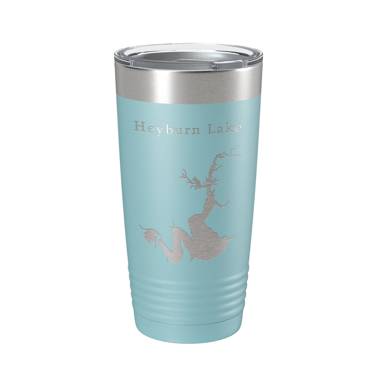Heyburn Lake Map Tumbler Travel Mug Insulated Laser Engraved Coffee Cup Oklahoma 20 oz-13