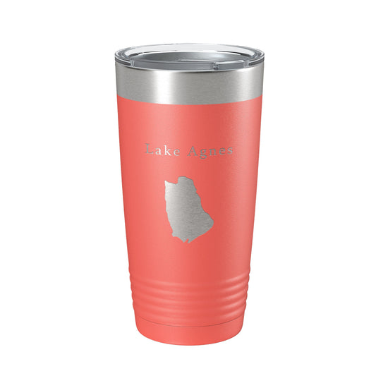 Lake Agnes Map Tumbler Travel Mug Insulated Laser Engraved Coffee Cup Colorado 20 oz-20