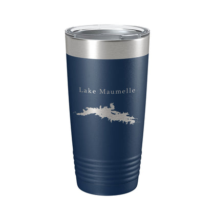 Lake Maumelle Map Tumbler Travel Mug Insulated Laser Engraved Coffee Cup Arkansas 20 oz-8