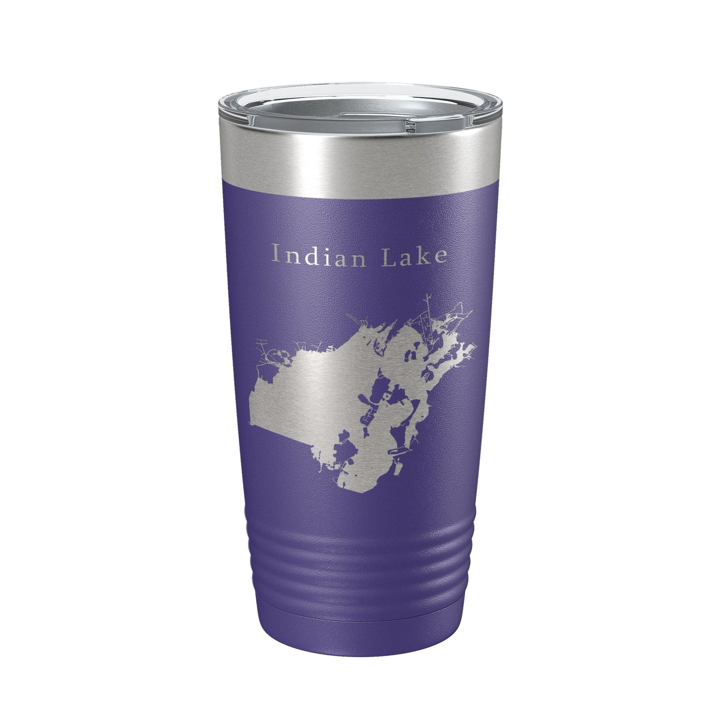 Indian Lake Map Tumbler Travel Mug Insulated Laser Engraved Coffee Cup Ohio 20 oz-15