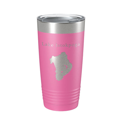 Lake Istokpoga Map Tumbler Travel Mug Insulated Laser Engraved Coffee Cup Florida 20 oz-11
