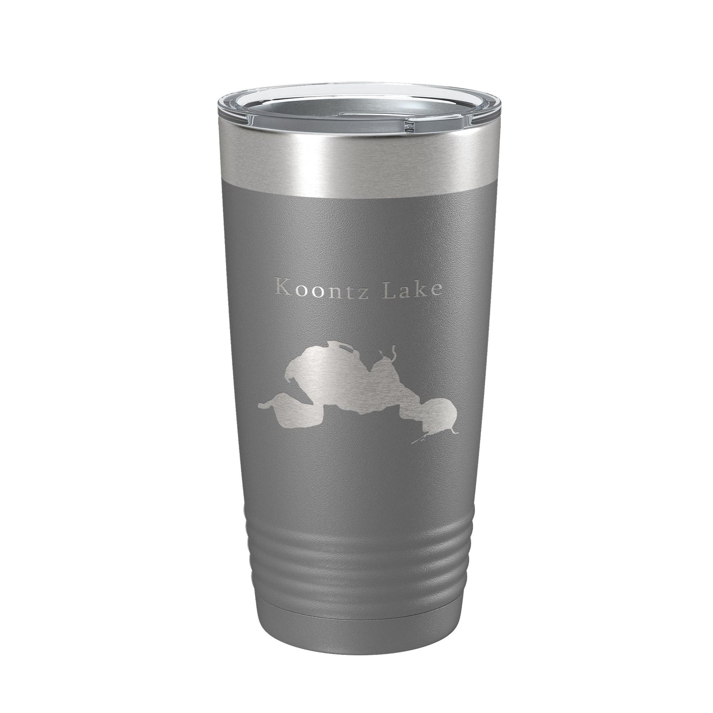 Koontz Lake Map Tumbler Travel Mug Insulated Laser Engraved Coffee Cup Indiana 20 oz-16