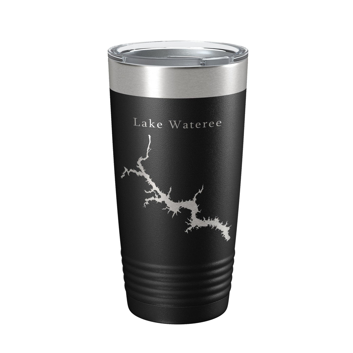 Lake Wateree Stumpy Pond Map Tumbler Travel Mug Insulated Laser Engraved Coffee Cup South Carolina 20 oz-0