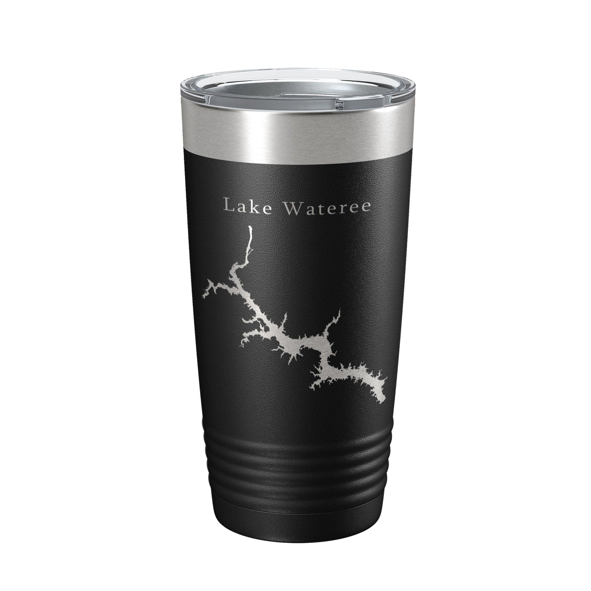 Lake Wateree Stumpy Pond Map Tumbler Travel Mug Insulated Laser Engraved Coffee Cup South Carolina 20 oz-0