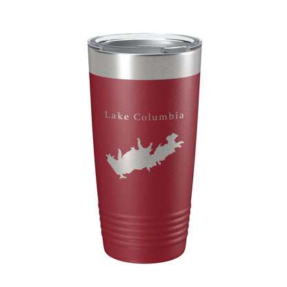 Lake Columbia Map Tumbler Travel Mug Insulated Laser Engraved Coffee Cup Arkansas 20 oz-18