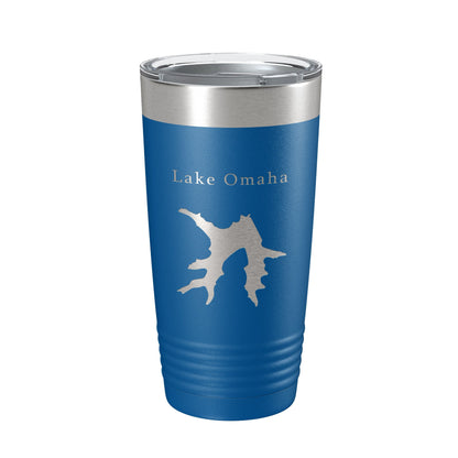 Lake Omaha Map Tumbler Travel Mug Insulated Laser Engraved Coffee Cup Arkansas 20 oz-6