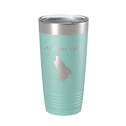 Andover Lake Map Tumbler Travel Mug Insulated Laser Engraved Coffee Cup Connecticut 20 oz-12