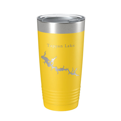 Tappan Lake Map Tumbler Travel Mug Insulated Laser Engraved Coffee Cup Ohio 20 oz-4