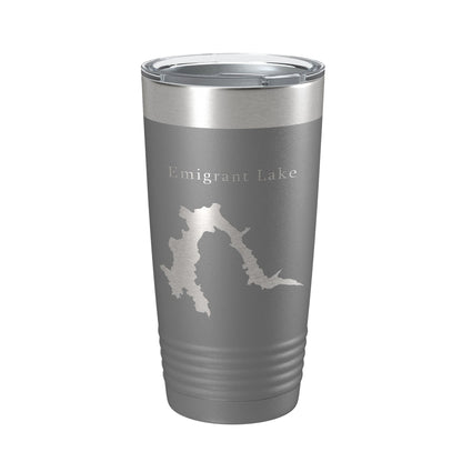 Emigrant Lake Map Tumbler Travel Mug Insulated Laser Engraved Coffee Cup Oregon 20 oz-16