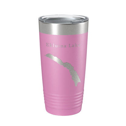 Eklutna Lake Map Tumbler Travel Mug Insulated Laser Engraved Coffee Cup Alaska 20 oz-14